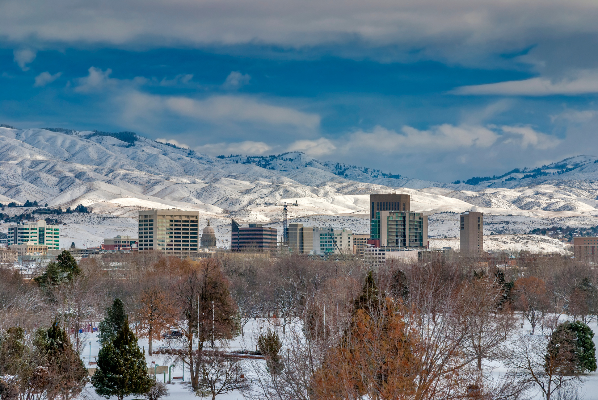 City of Boise Idaho Winter