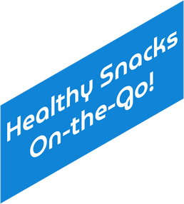 Health snacks on the go sign